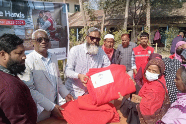 মাগুরায় শীতার্তদের মাঝে ৫০০ কম্বল বিতরণ