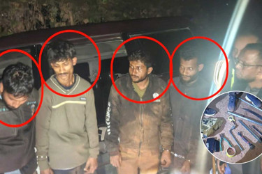 কুলাউড়ায় দেশীয় অস্ত্রসহ ৪ ডাকাত গ্রেপ্তার