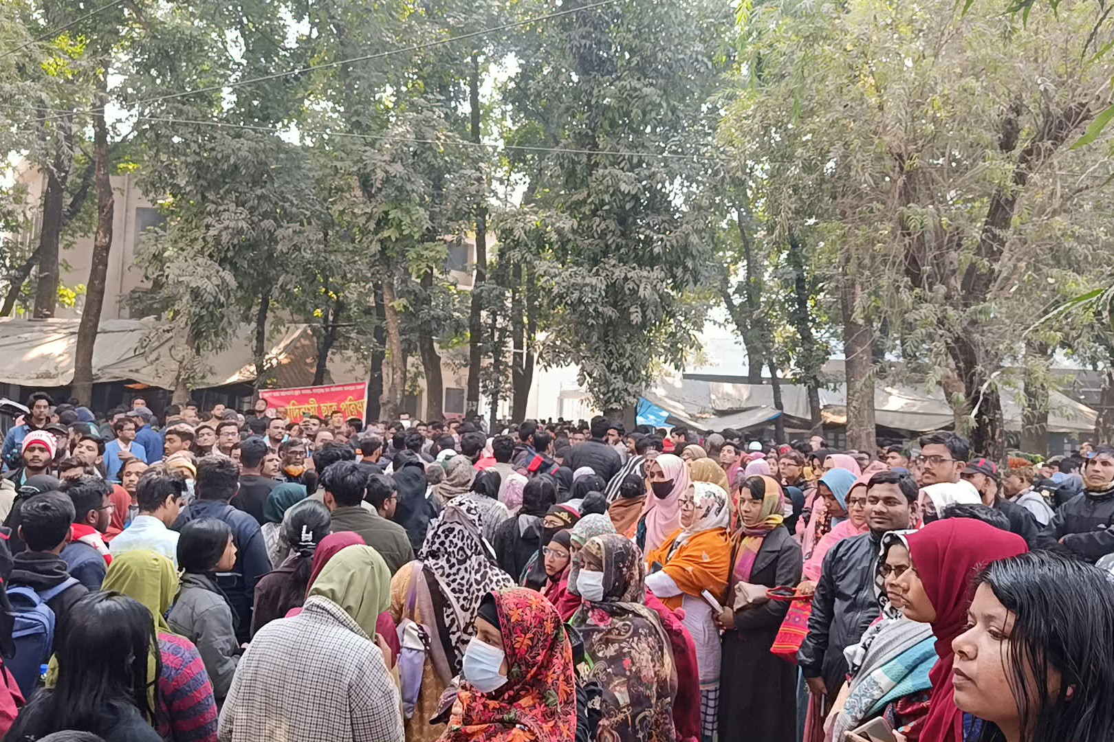 রাবির সি ইউনিটে ভর্তি পরীক্ষা অনুষ্ঠিত