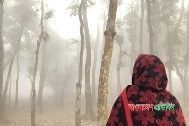 চুয়াডাঙ্গায় বইছে শৈত্যপ্রবাহ, আগুন জ্বালিয়ে শীত নিবারণের চেষ্টা