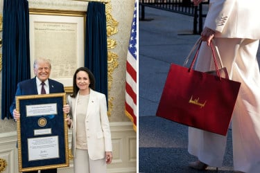 নোবেল পদক দিয়েও ট্রাম্পের মন পেলেন না মাচাদো