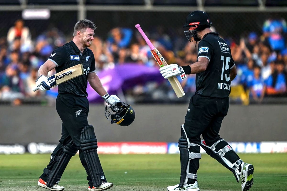 জোড়া সেঞ্চুরিতে ভারতের সামনে নিউজিল্যান্ডের রান পাহাড়