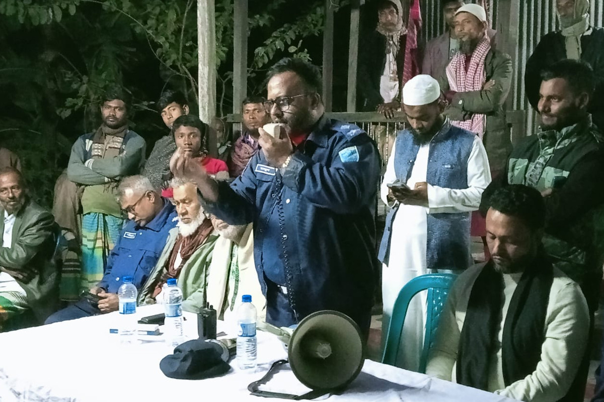 অপরাধ প্রতিরোধে দিঘীরপাড়ে আইনশৃঙ্খলা সভা