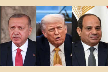 গাজায় ‘শান্তি পর্ষদে’ এরদোয়ান ও সিসিকে চান ট্রাম্প