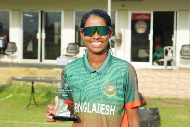 স্বর্ণার ছক্কার রেকর্ডের ম্যাচে সহজ জয় বাংলাদেশের