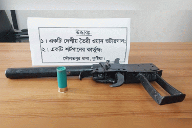 দৌলতপুরে বাঁশঝাড় ও মাঠ থেকে আগ্নেয়াস্ত্র উদ্ধার, দুটি মামলা