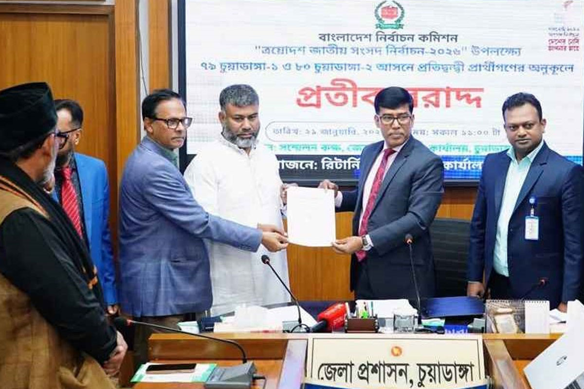 চুয়াডাঙ্গার ২ আসনে ৬ প্রার্থীর প্রতীক বরাদ্দ