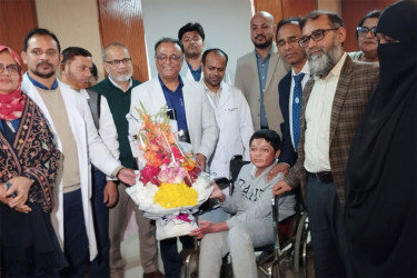 মাইলস্টোন ট্র্যাজেডি: ১৮৩ দিন পর হাসপাতাল ছাড়লো আবিদ