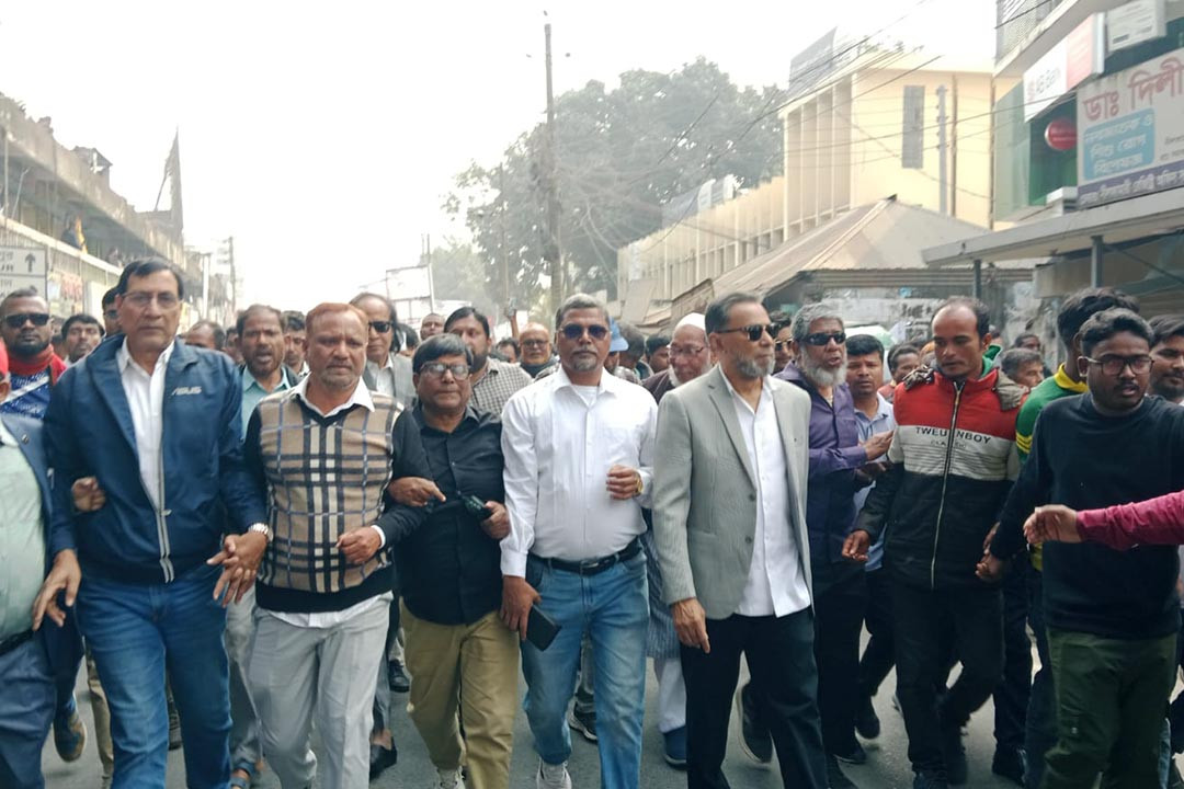 প্রচারণা শুরু করলেন ধানের শীষের প্রার্থী তুহিন