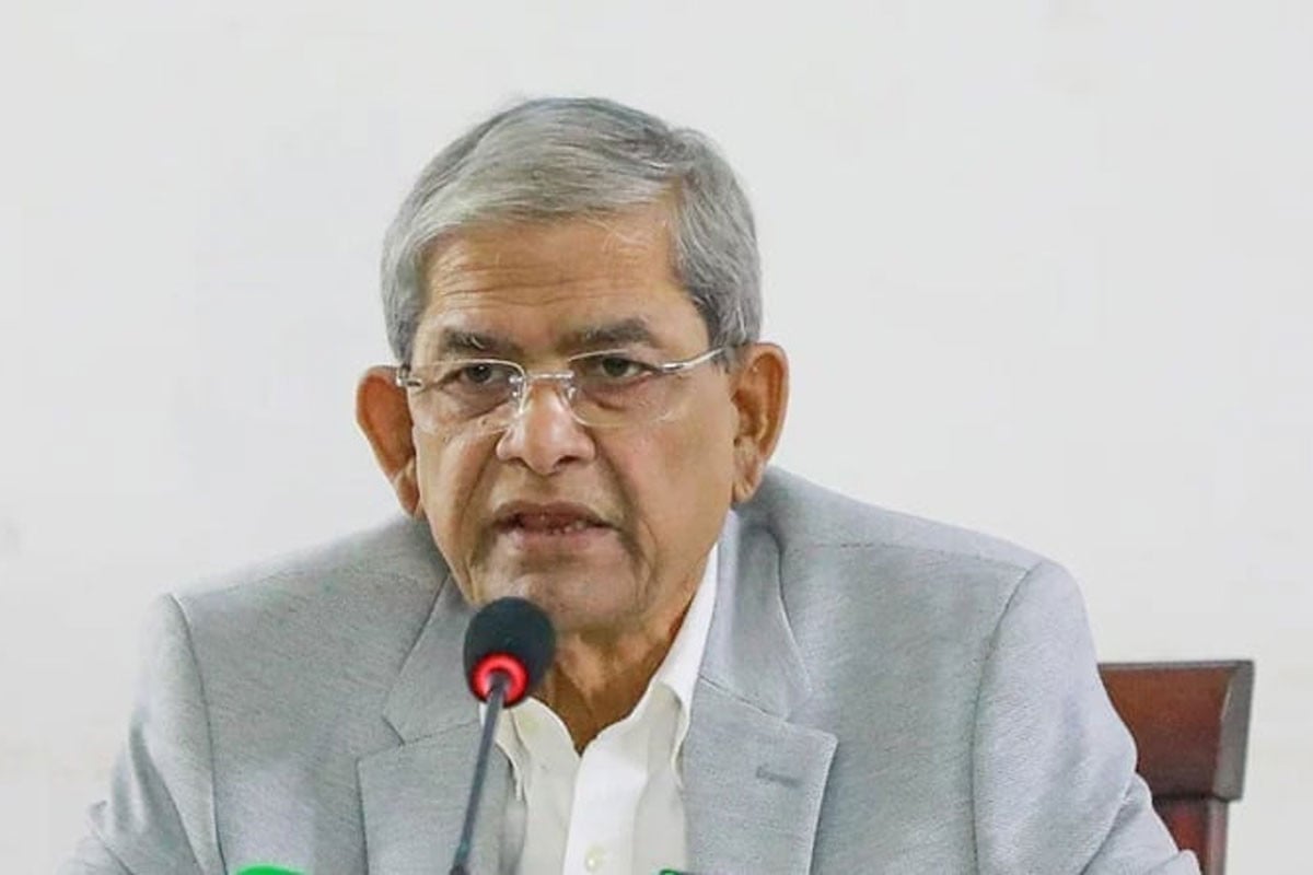 নির্বাচনকে বাধগ্রস্ত করার ষড়যন্ত্র জনগণ মেনে নেবে না: মির্জা ফখরুল
