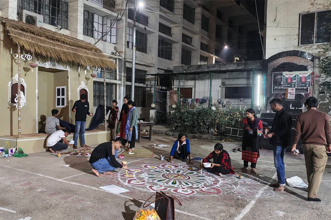 জগন্নাথ বিশ্ববিদ্যালয়ে ৩৭ মণ্ডপে হবে সরস্বতী পূজা