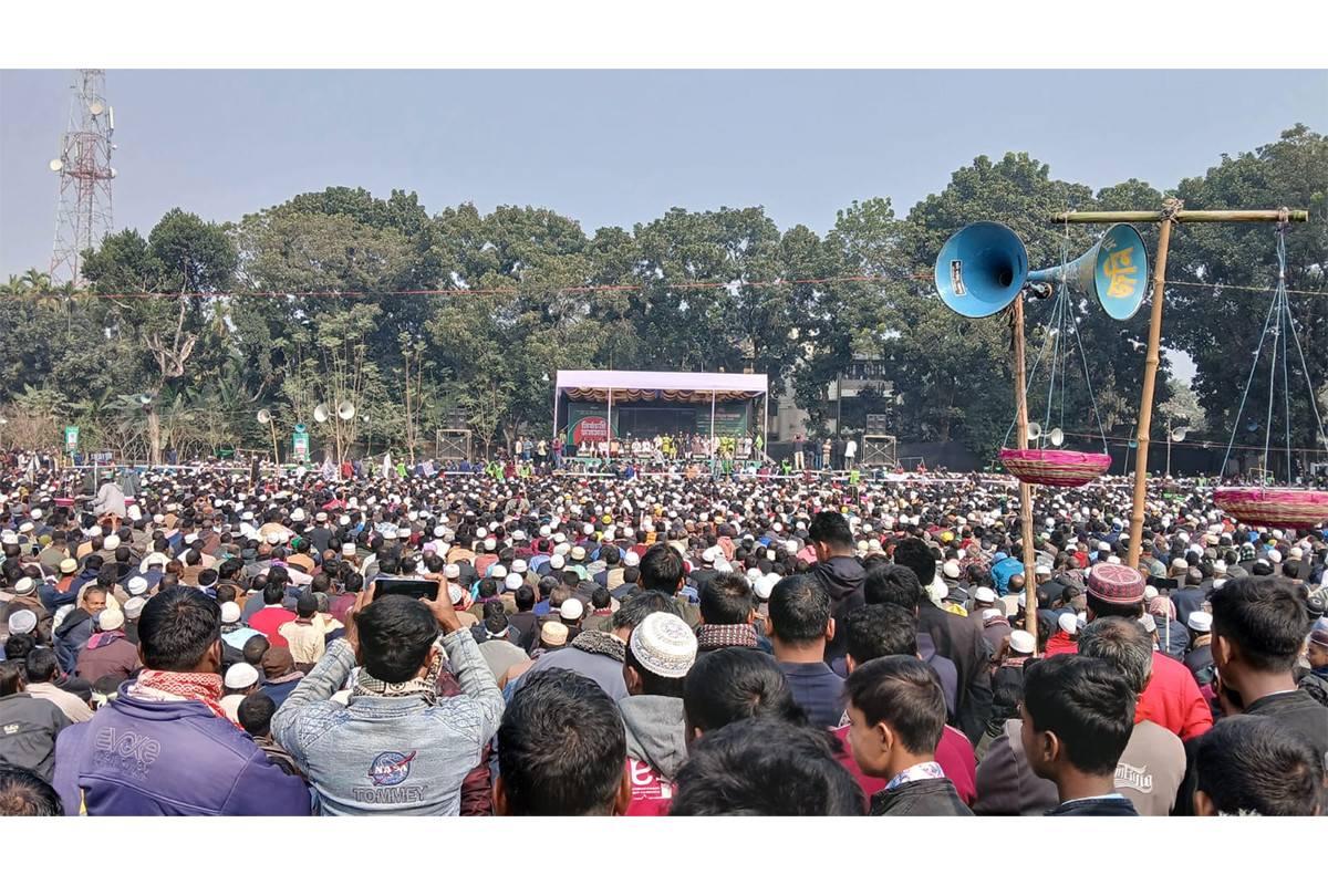 পঞ্চগড় জামায়াত আমিরের সমাবেশস্থল কানায় কানায় পূর্ণ