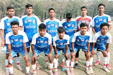 ৩৫ শটের টাইব্রেকারে ম্যাচ জিতল শেরপুর