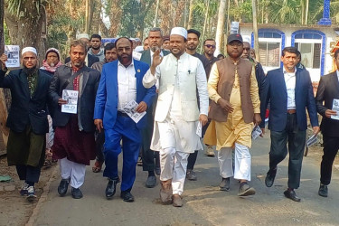 ঝালকাঠি-২ আসনে জামায়াত প্রার্থীর গণসংযোগ