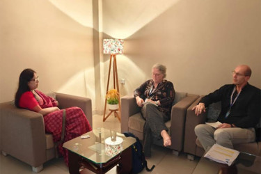 ইইউ নির্বাচন পর্যবেক্ষক দলের সঙ্গে রুমিন ফারহানার সৌজন্য সাক্ষাৎ