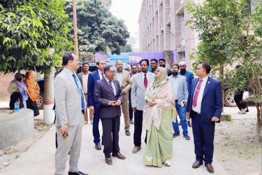 হাবিপ্রবির উন্নয়ন প্রকল্প পরিদর্শনে পরিকল্পনা কমিশনের সদস্য