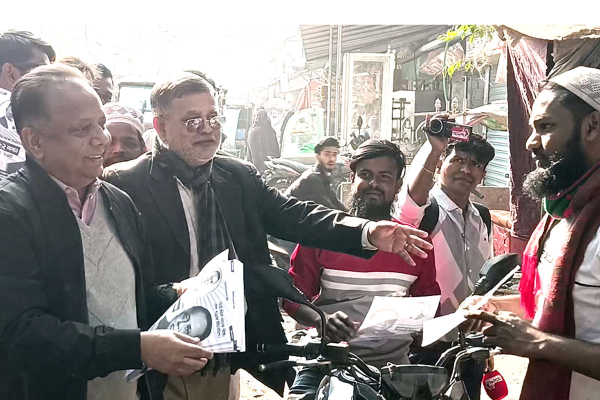 মানিকগঞ্জে বিএনপির মনোনীত প্রার্থী শান্ত'র নির্বাচনী প্রচারণা