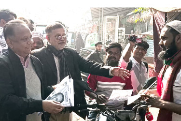 মানিকগঞ্জে বিএনপির মনোনীত প্রার্থী শান্ত'র নির্বাচনী প্রচারণা