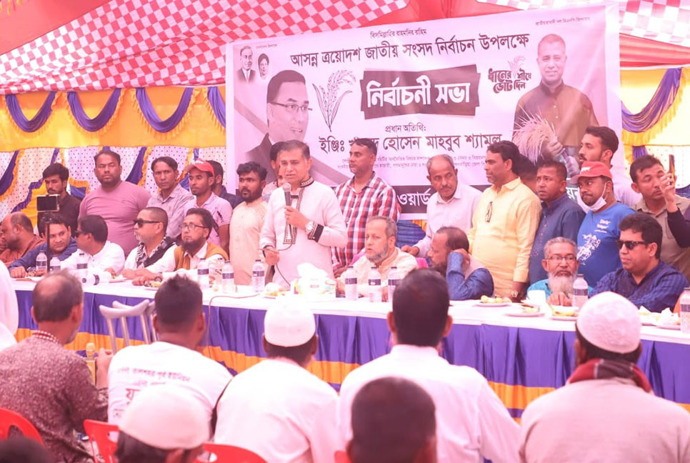 ব্রাহ্মণবাড়িয়া-৩ আসনে ধানের শীষের প্রচারণা