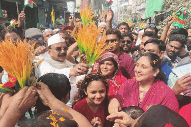 ধানের শীষের বিজয়েই গণতন্ত্রের মুক্তি মিলবে: গয়েশ্বর