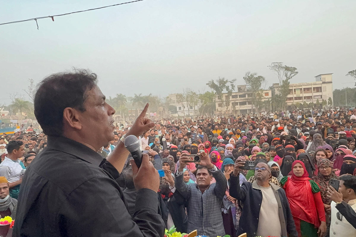 কালকিনি পৌর বিএনপির উদ্যোগে ধানের শীষের গণসংযোগ