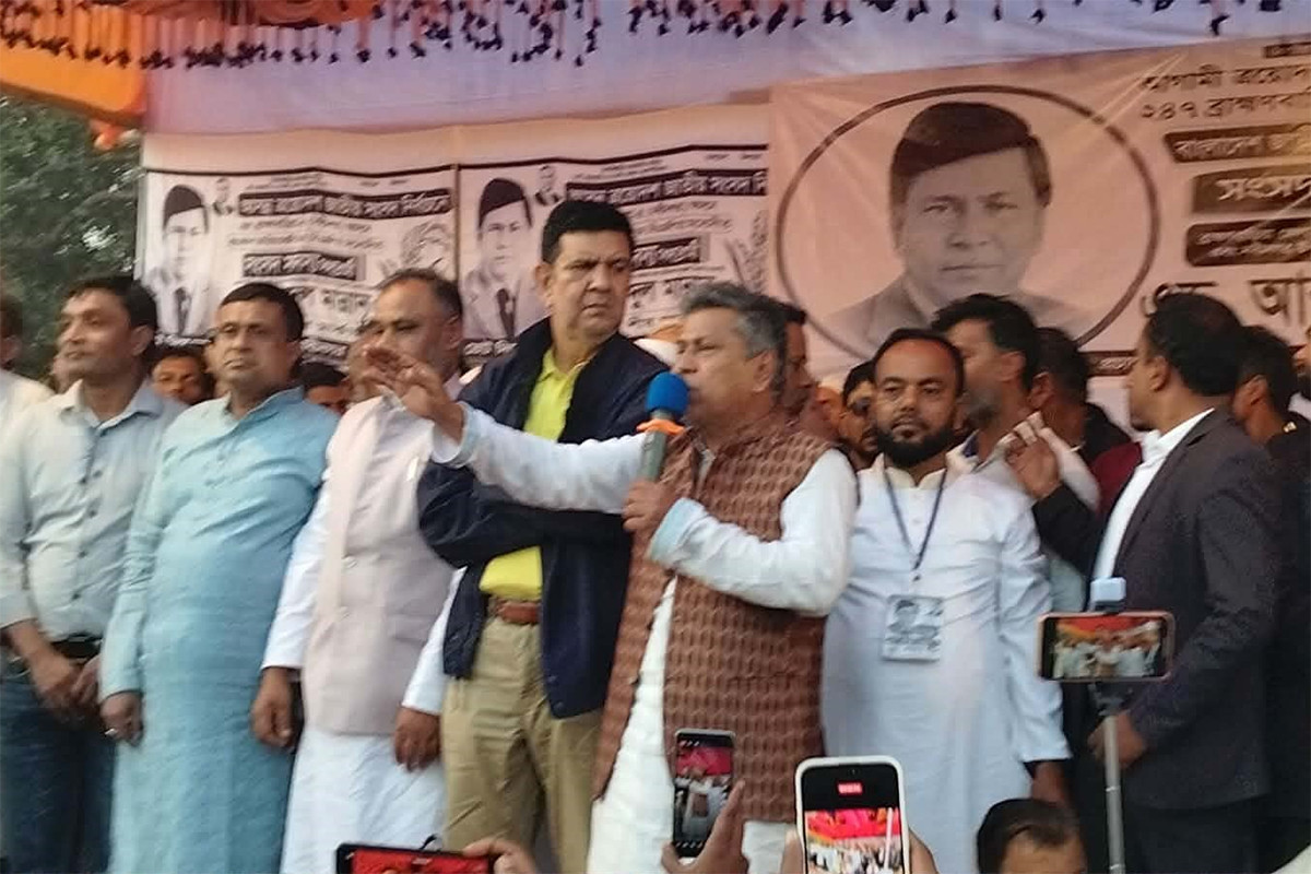 ব্রাহ্মণবাড়িয়া-৫ আসনে ধানের শীষের নির্বাচনী জনসভা