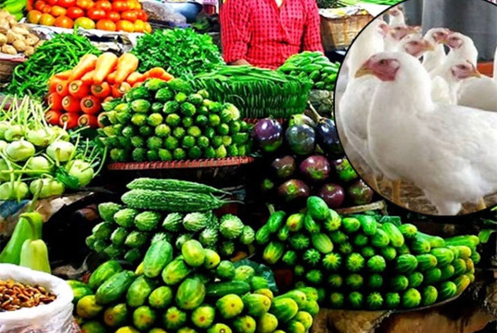 রাজধানীতে ঊর্ধ্বমুখী সবজি-মুরগির দাম