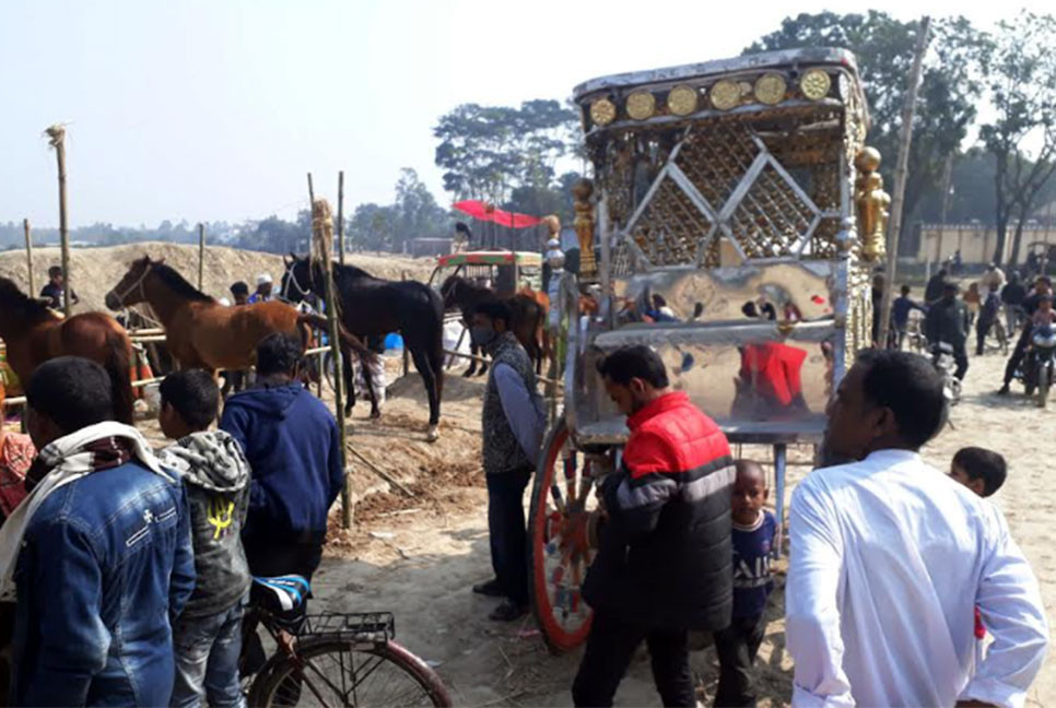 দিনাজপুরে জমজমাট ঘোড়ার হাট