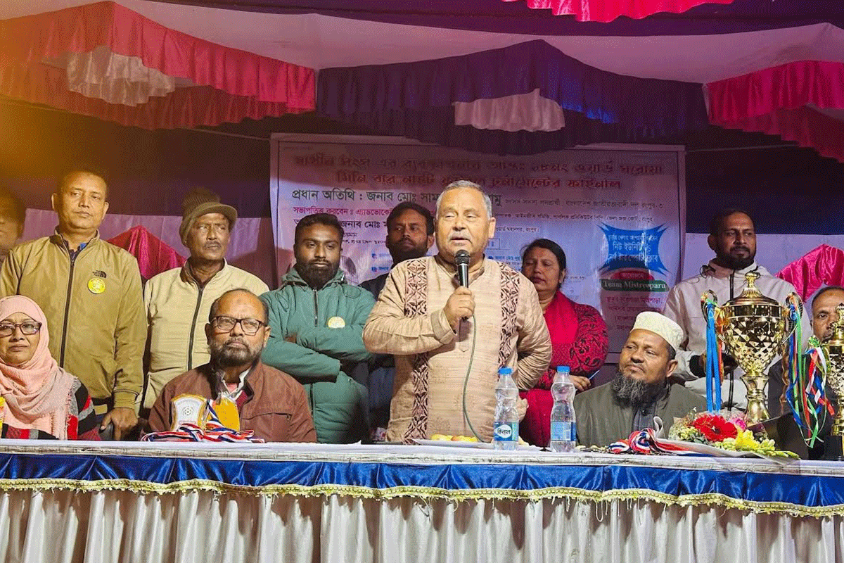 বিএনপির প্রার্থী সামুর রংপুর সদর আসনে গণসংযোগ