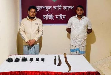 কক্সবাজারে দেশীয় অস্ত্রসহ দুই সহোদর আটক