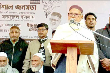 বীরগঞ্জে বিএনপির নির্বাচনি জনসভা অনুষ্ঠিত