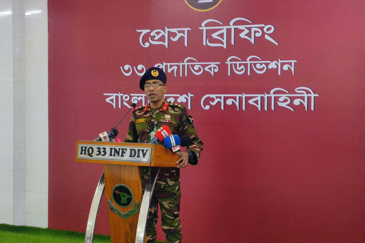 নির্বাচনকে প্রভাবিত করার অপচেষ্টা রোধ করাই সেনাবাহিনীর প্রধান লক্ষ্য : কর্নেল মেহেদী হাসান