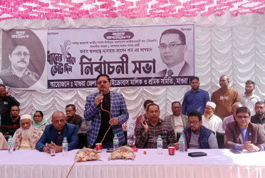 মাগুরা-১ আসনে বিএনপির নির্বাচনি সভা