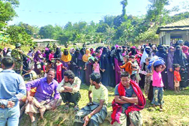 যৌথ বাহিনীর অভিযানে হাজার রোহিঙ্গা আটক