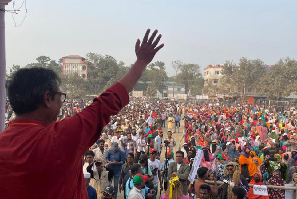 শাহজাদপুরে বিএনপির নির্বাচনি জনসভা