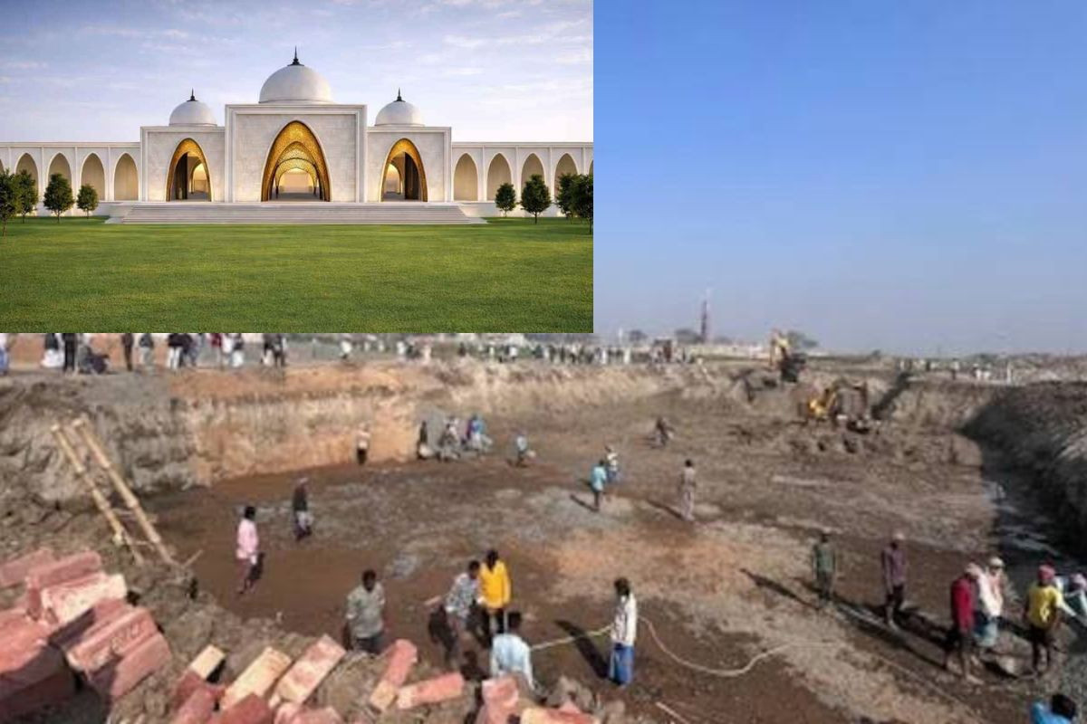 পশ্চিমবঙ্গে বাবরি মসজিদের নির্মাণ কাজ শুরু