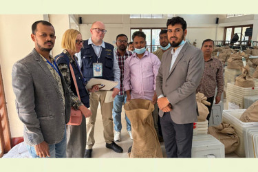 নির্বাচনী সরঞ্জাম বিতরণ কার্যক্রম পর্যবেক্ষণ ইইউ পর্যবেক্ষকদের