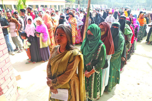 শান্তিপূর্ণ ভোটের দৃষ্টান্ত