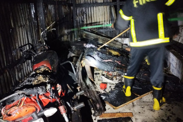 বরিশালে চামড়ার আড়তে অগ্নিসংযোগের অভিযোগ