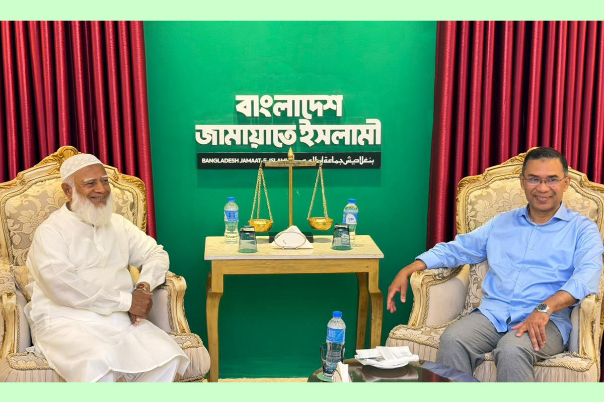তারেক রহমানকে ‘ভবিষ্যৎ প্রধানমন্ত্রী’ হিসেবে অগ্রিম অভিনন্দন জামায়াত আমিরের