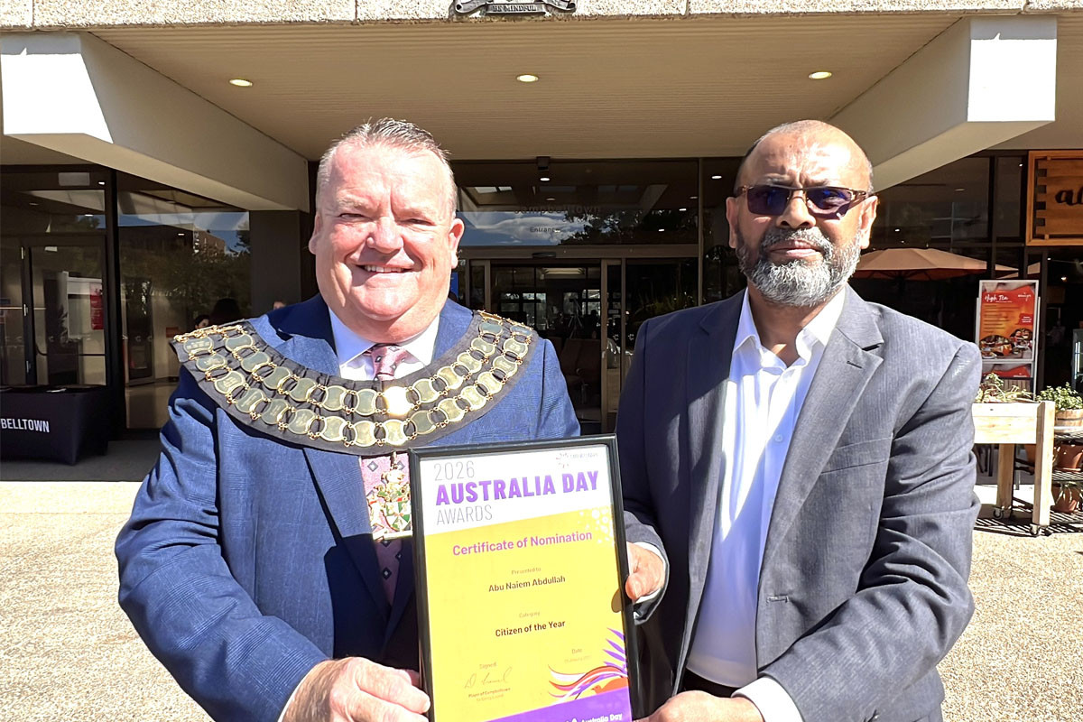 অস্ট্রেলিয়া ডে-তে কমিউনিটি অবদানের স্বীকৃতি পেলেন নাইম আবদুল্লাহ