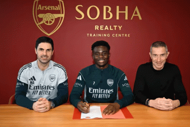 সাকার সঙ্গে দীর্ঘমেয়াদে চুক্তি আর্সেনালের