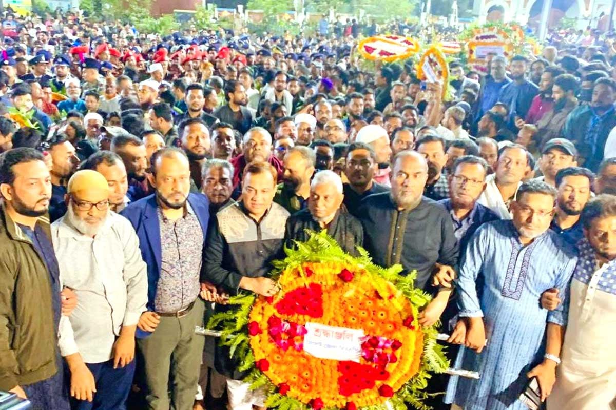 সর্বস্তরে বাংলা ভাষা চালুর দাবিতে সিলেটে মহান শহীদ দিবস পালিত
