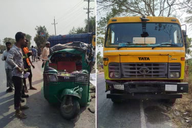 কুষ্টিয়ায় ট্রাকের ধাক্কায় অটোরিকশার ৫ যাত্রী নিহত