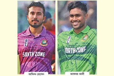 আফিফ-আকবরের সেঞ্চুরি