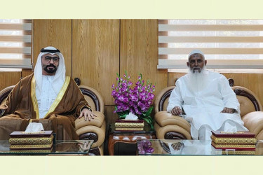 ধর্মমন্ত্রীর সঙ্গে আমিরাতের রাষ্ট্রদূতের সৌজন্য সাক্ষাৎ