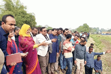 বিশ্বনাথে খাল পুনঃখনন উদ্বোধন করলেন সংসদ সদস্য লুনা