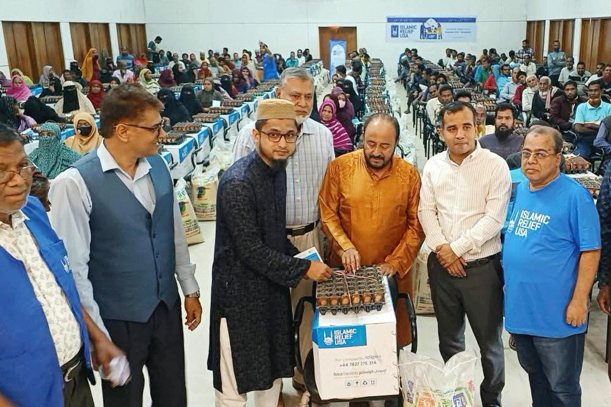 শ্রীমঙ্গলে ৪৫০ সুবিধাবঞ্চিত মানুষের মাঝে খাদ্যসামগ্রী বিতরণ