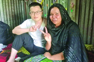 প্রেমের টানে চীনা যুবক মুন্সিগঞ্জে