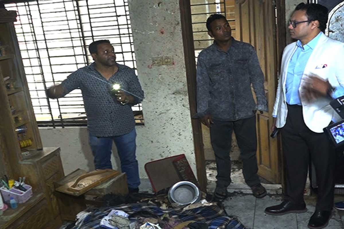 হালিশহরে গ্যাস বিস্ফোরণস্থল পরিদর্শন করলেন সাঈদ আল নোমান